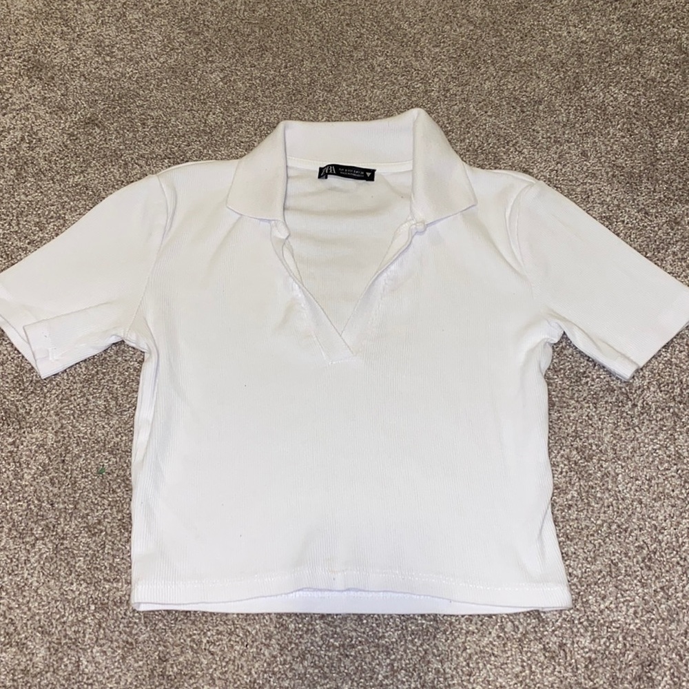 Zara v neck crop top